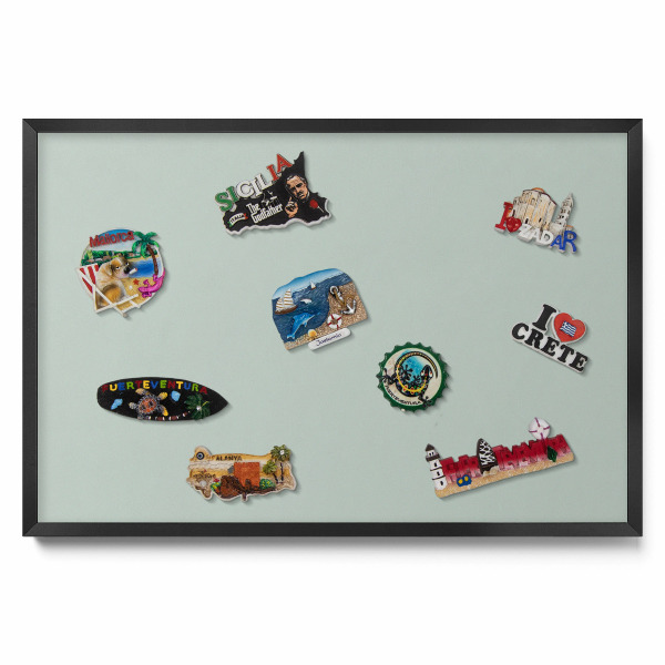 Tablica na magnesy z wakacji Kolor seledynowy