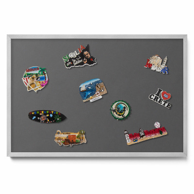 Tablica metalowa na magnesy Kolor ciemny szary