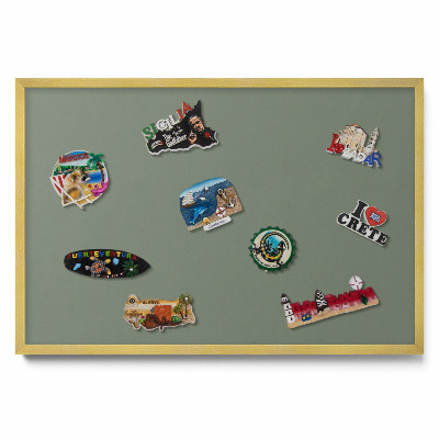 Duża tablica na magnesy z wakacji Kolor oliwkowy