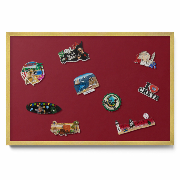 Tablica na magnesy do kuchni Kolor bordowy