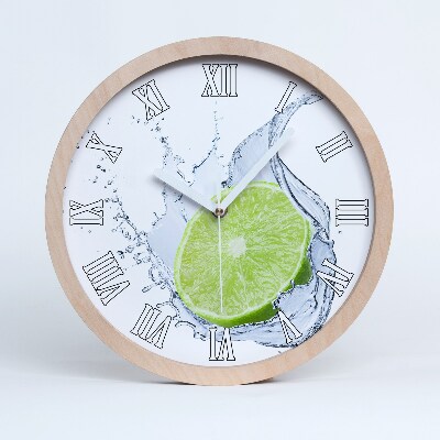 Nowoczesny zegar ścienny Limonka