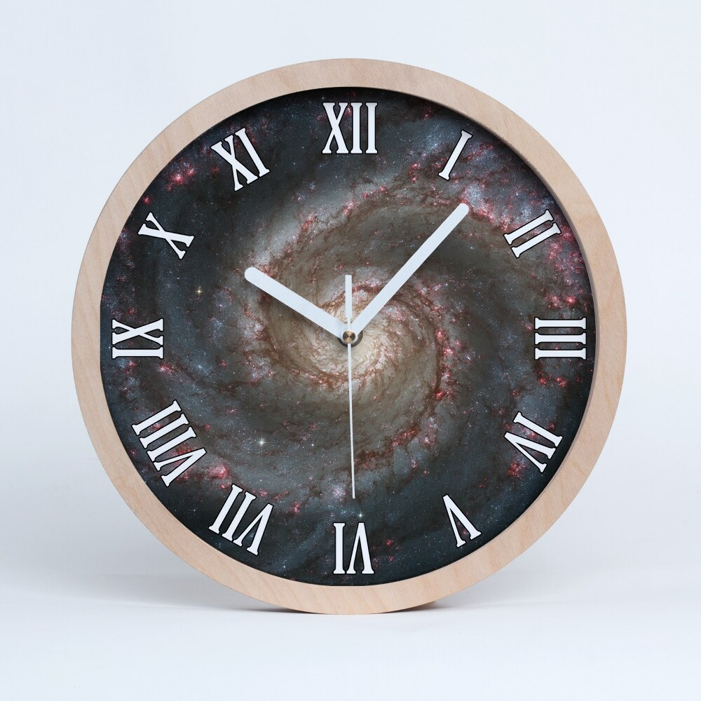 Zegar drewniany Mgławica