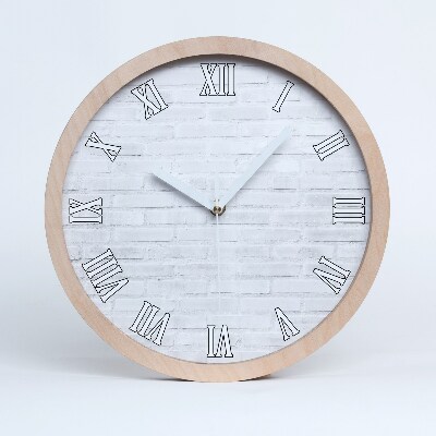 Zegar ścienny okrągły Ceglana ściana