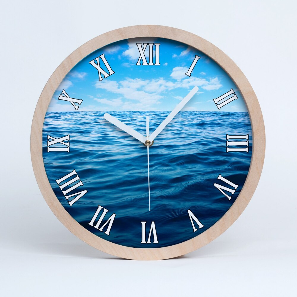 Nowoczesny zegar ścienny Morska woda