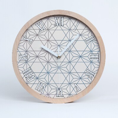 Nowoczesny zegar ścienny Geometryczne tło