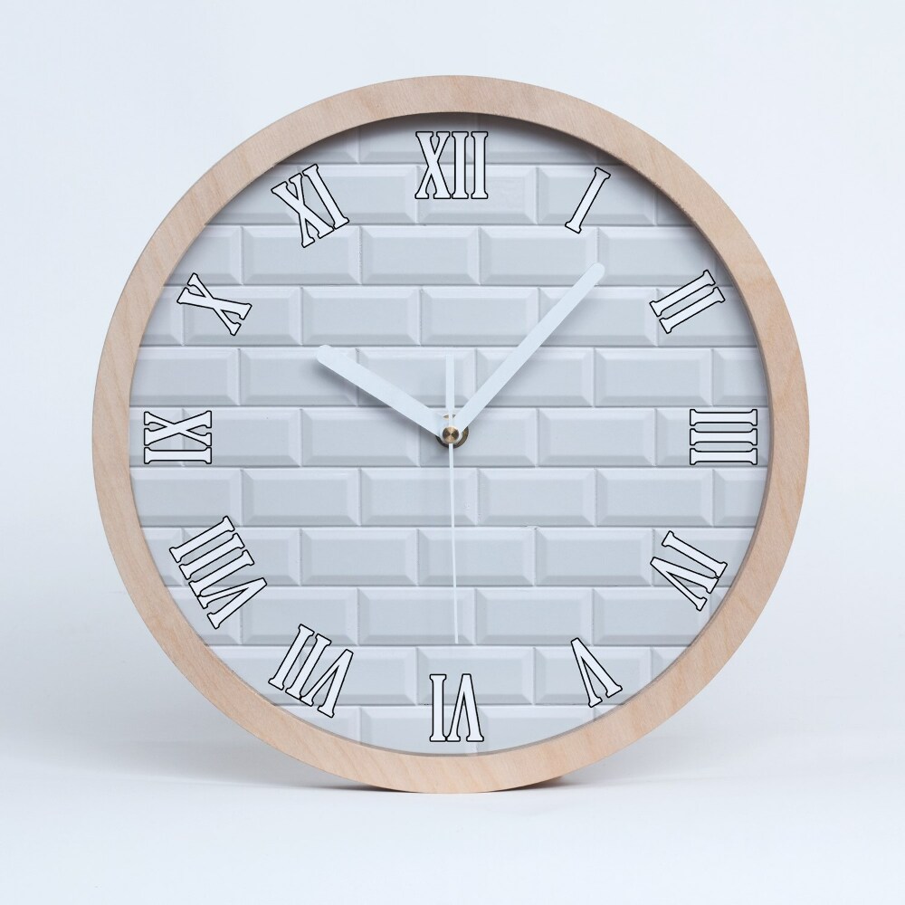 Nowoczesny zegar ścienny Ceramiczna ściana