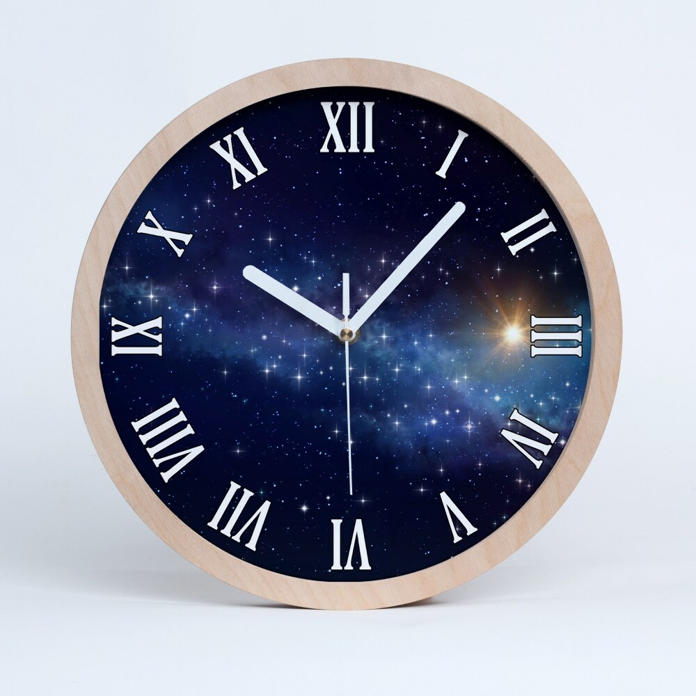Zegar drewniany Galaktyka
