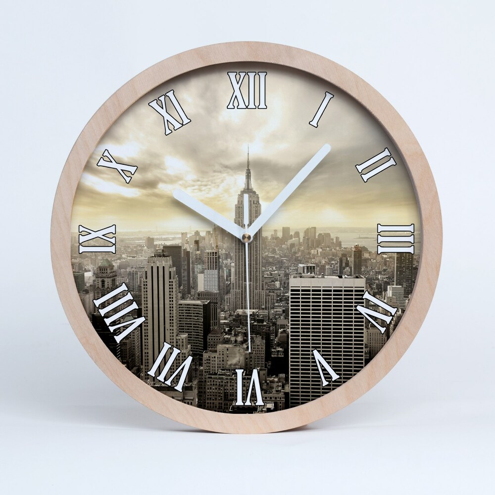 Nowoczesny zegar ścienny Manhattan nowy jork