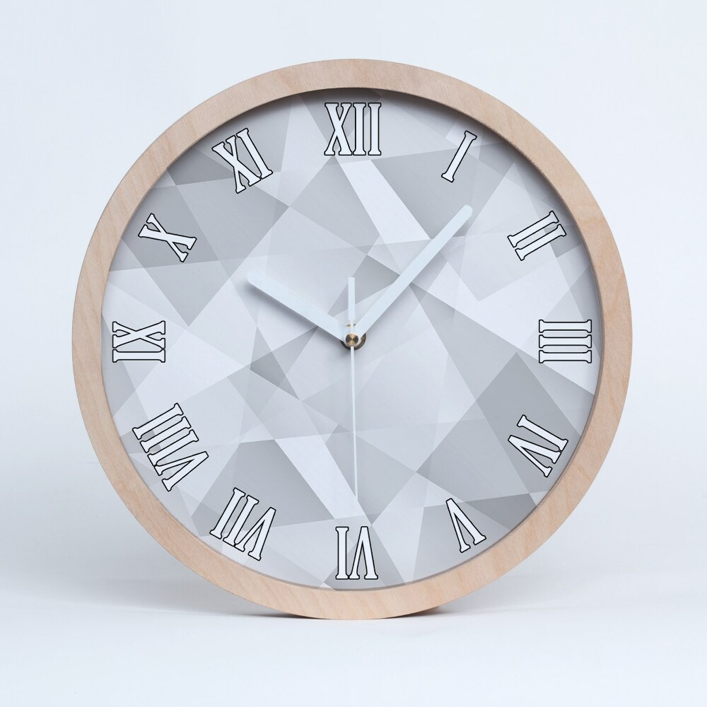 Zegar ścienny drewniany Abstrakcja tło