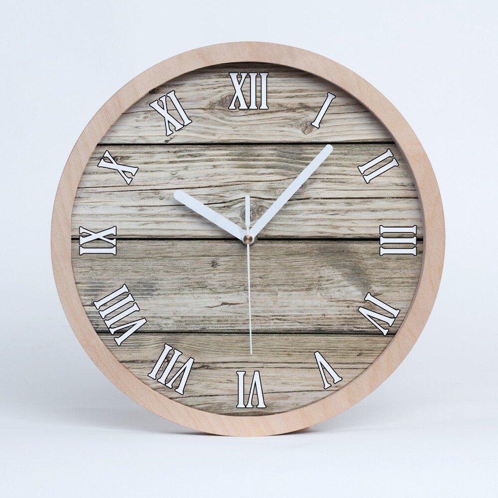 Zegar drewniany Drewniane tło