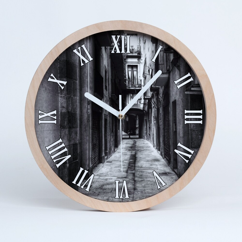 Zegar ścienny drewniany Barcelona hiszpania