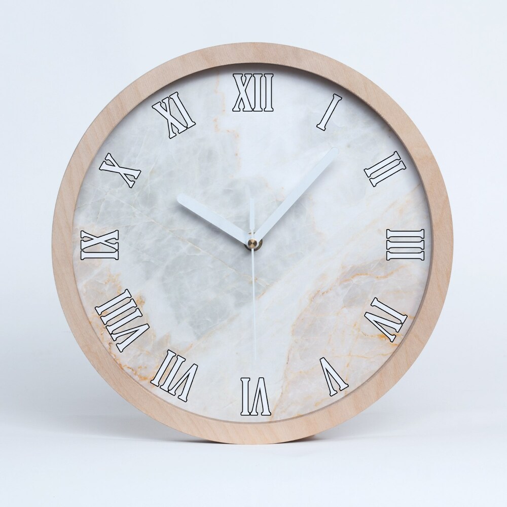Zegar ścienny drewniany Marmur