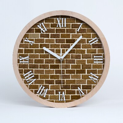 Nowoczesny zegar ścienny Ceglana ściana