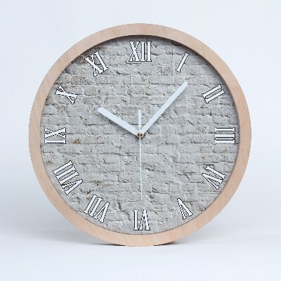 Nowoczesny zegar ścienny Ceglana ściana