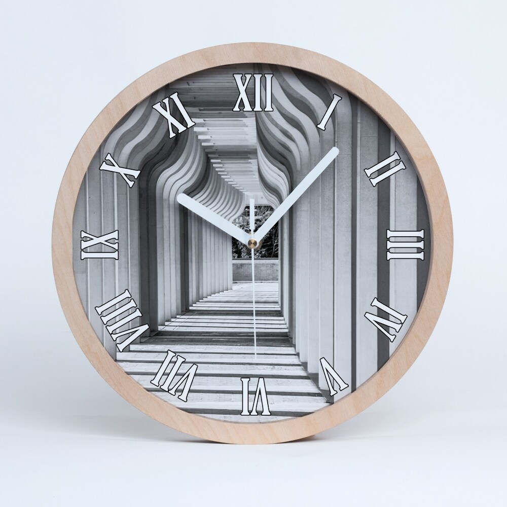 Zegar drewniany wiszący Korytarz