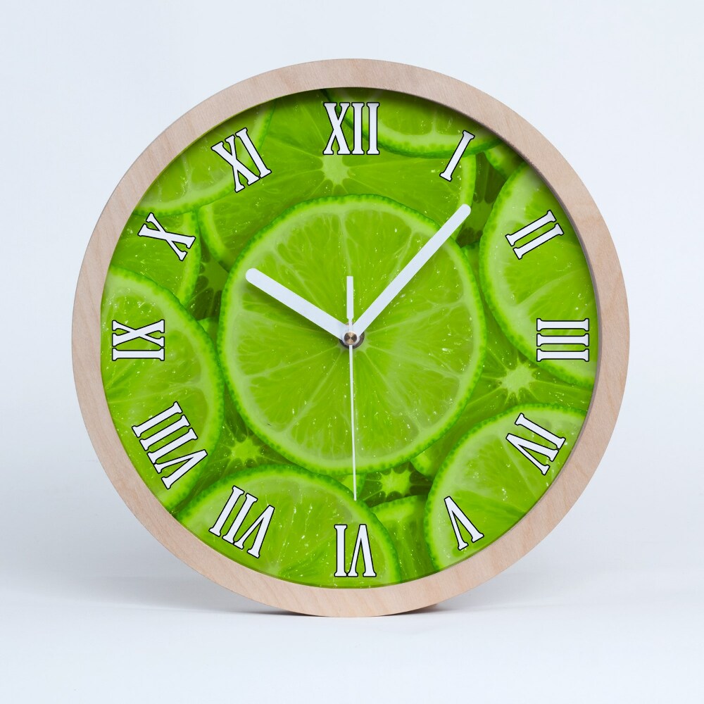 Zegar drewniany Limonki