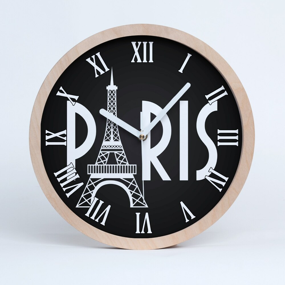 Zegar drewniany Paryż