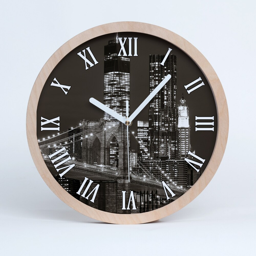 Zegar okrągły Manhattan nowy jork