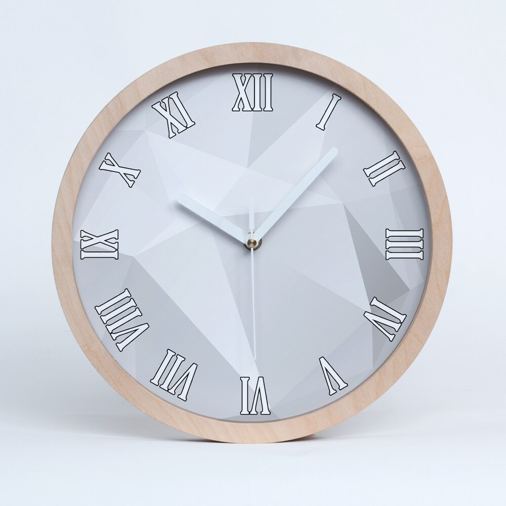 Zegar ścienny drewniany Abstrakcja tło
