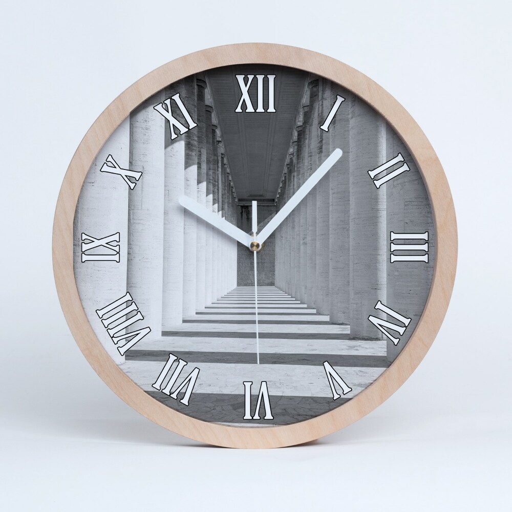 Zegar ścienny drewniany Korytarz