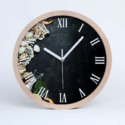 Zegar ścienny okrągły Owoce morza