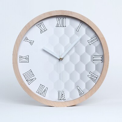 Nowoczesny zegar ścienny Sześciokąty tło