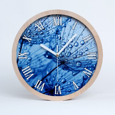 Zegar drewniany Nasiona dmuchawca