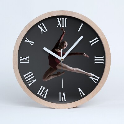 Drewniany zegar Taniec loft