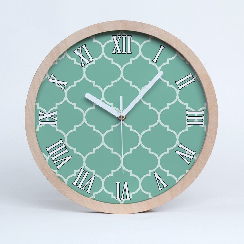 Zegar ścienny drewniany Marokańskie tło