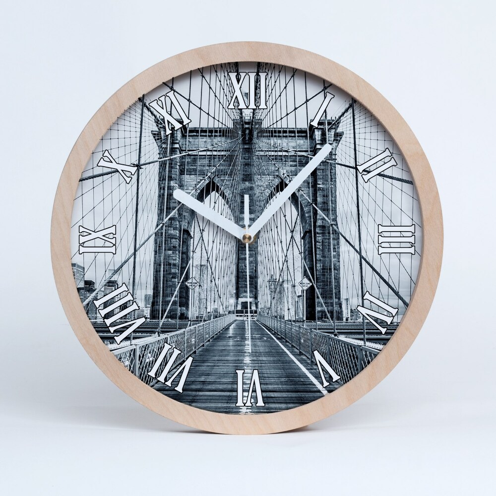 Drewniany zegar Most brookliński