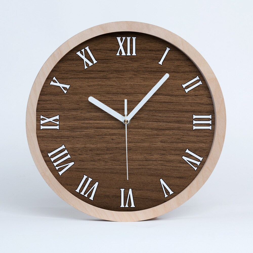 Zegar drewniany Drewniane tło