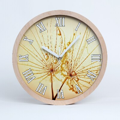 Nowoczesny zegar ścienny Nasiona dmuchawca