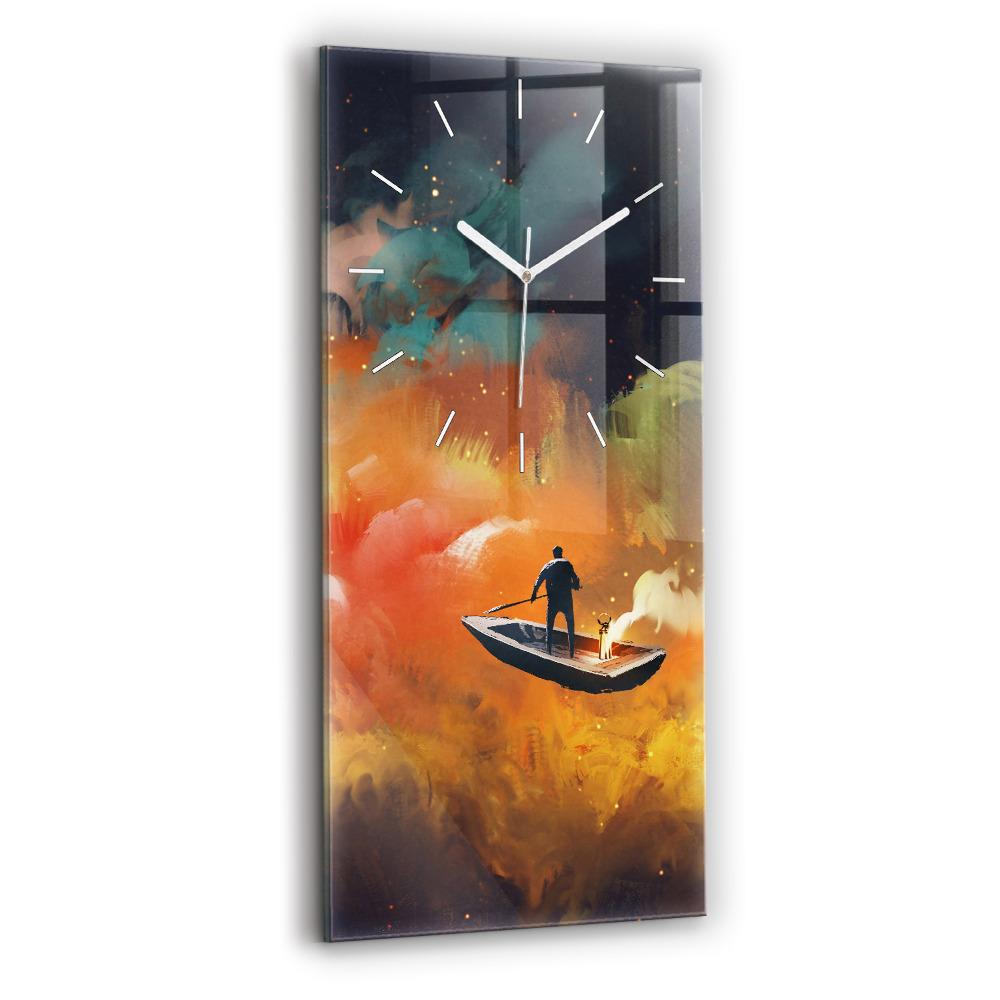 Zegar szklany 30x60 Abstrakcyjny obraz