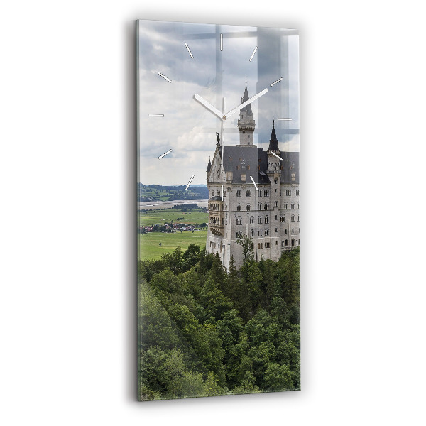 Zegar szklany 30x60 Zamek w Neuschwanstein