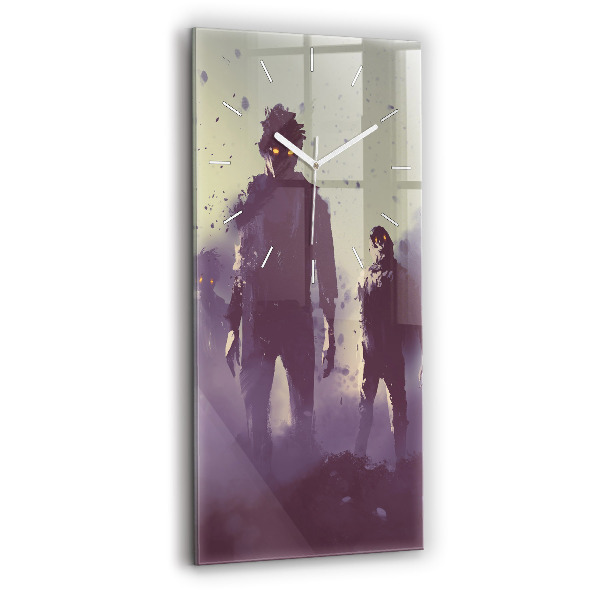 Zegar szklany 30x60 Zombie w nocy – halloween