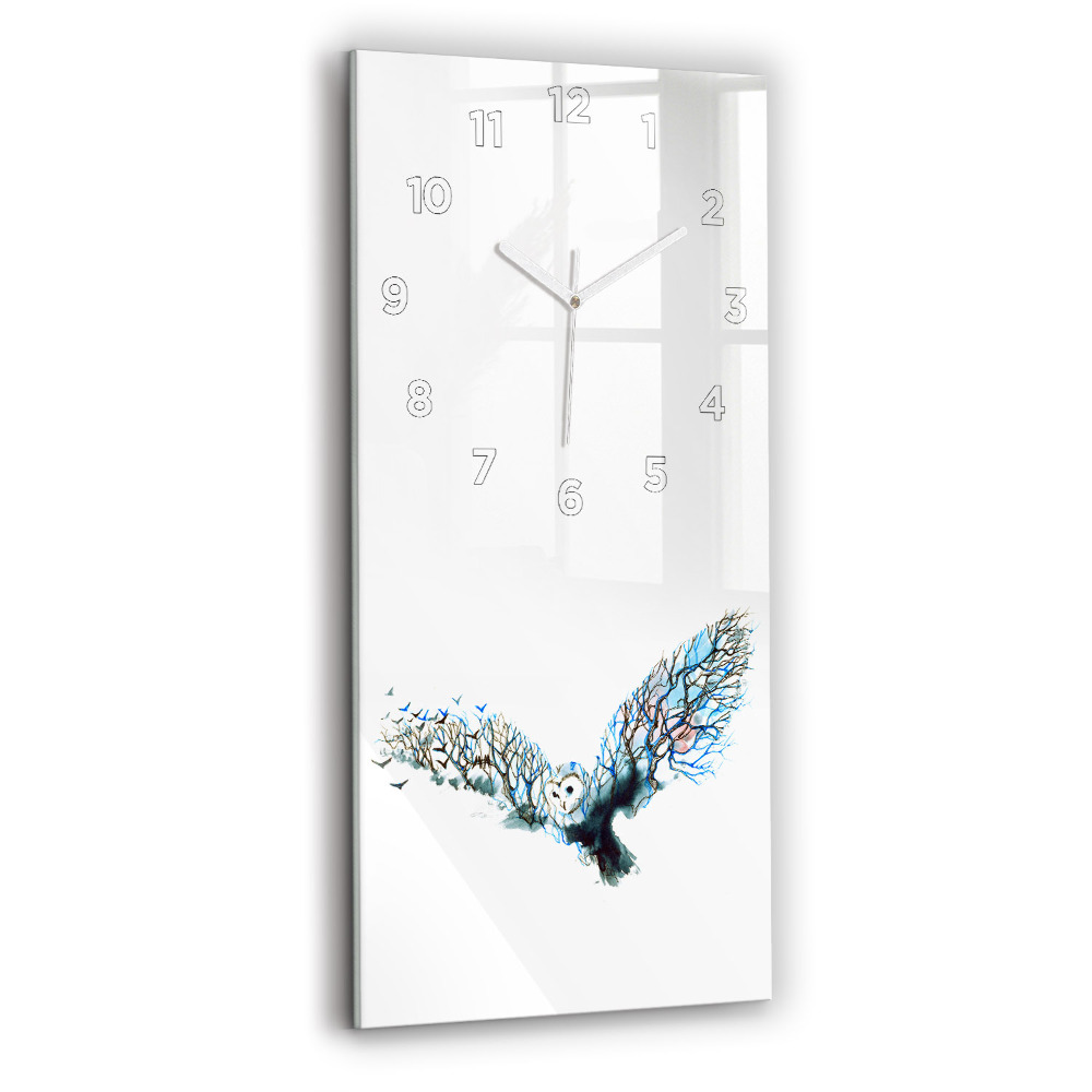 Zegar szklany 30x60 Wolność i natura ptaków