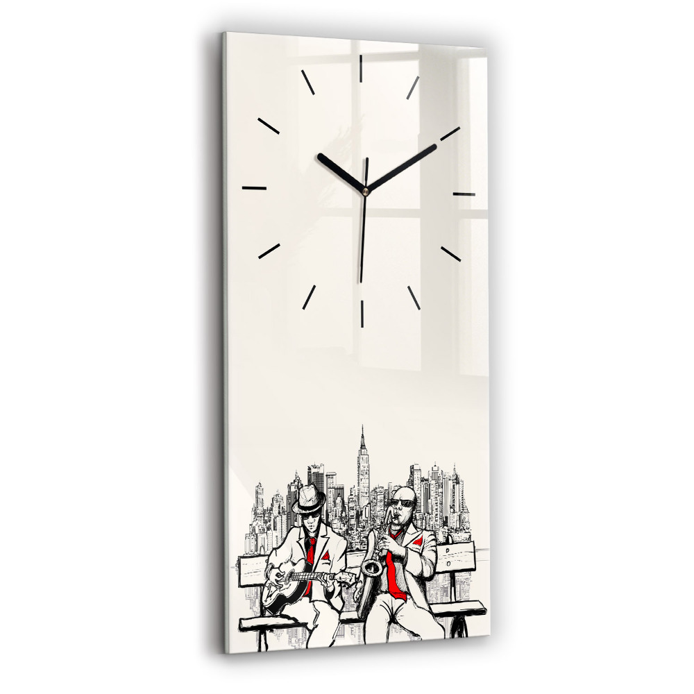 Zegar szklany 30x60 Jazz w Nowym Jorku