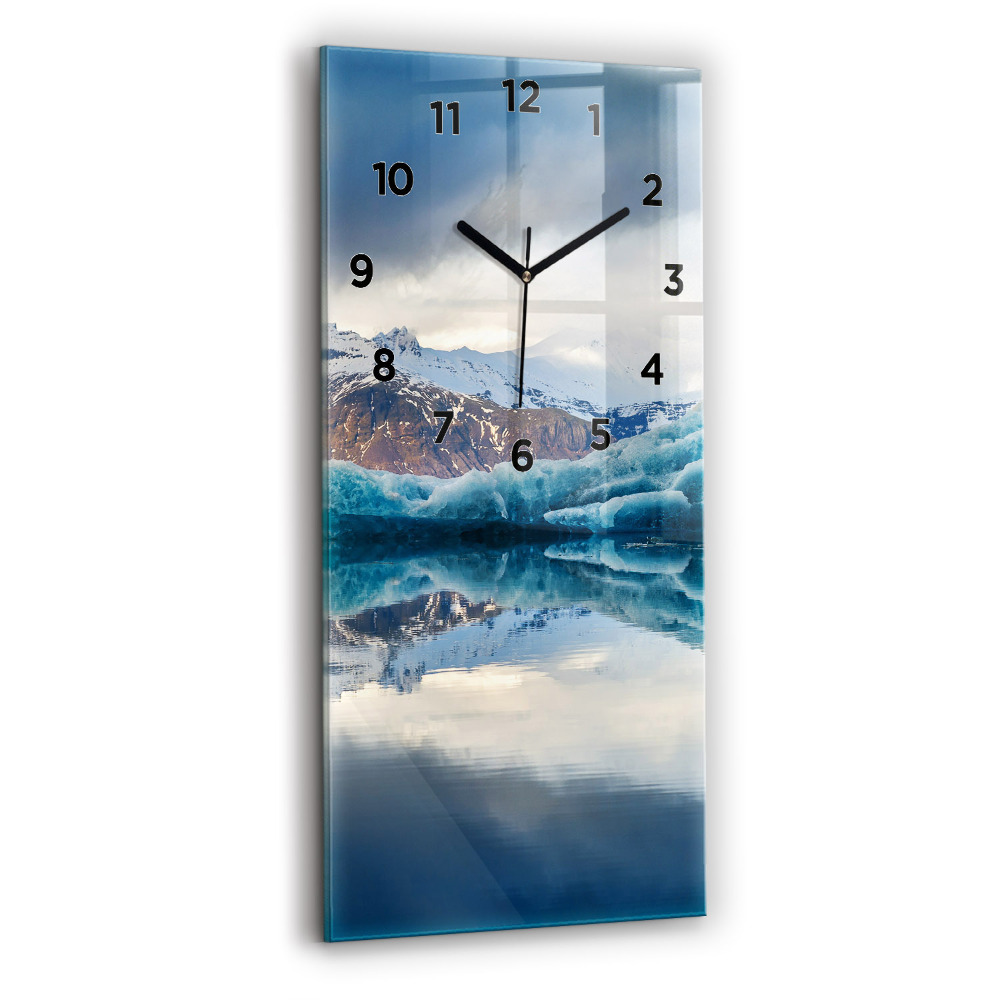 Zegar szklany 30x60 Jezioro Jokulsarlon Islandia