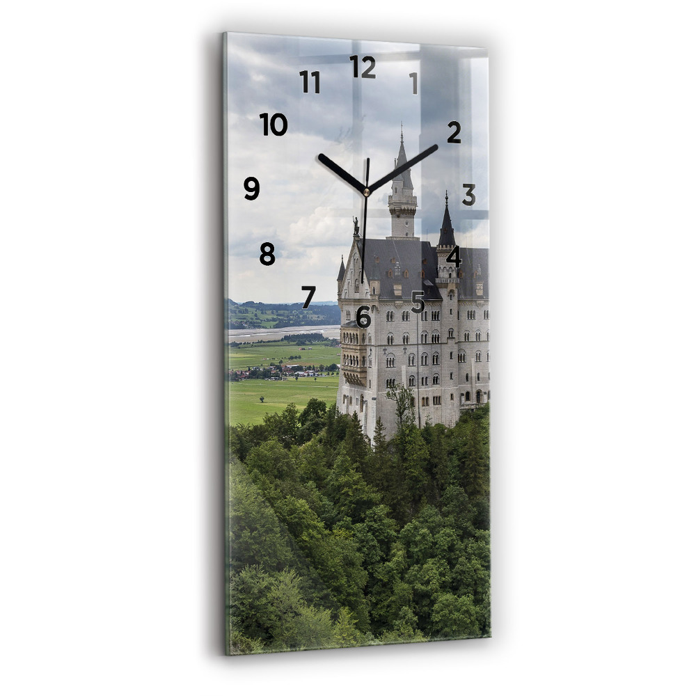 Zegar szklany 30x60 Zamek w Neuschwanstein