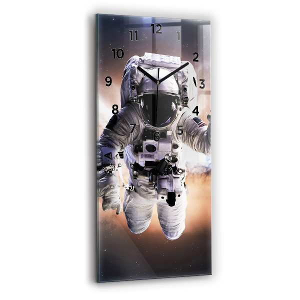 Zegar szklany 30x60 Astronauta w kosmosie