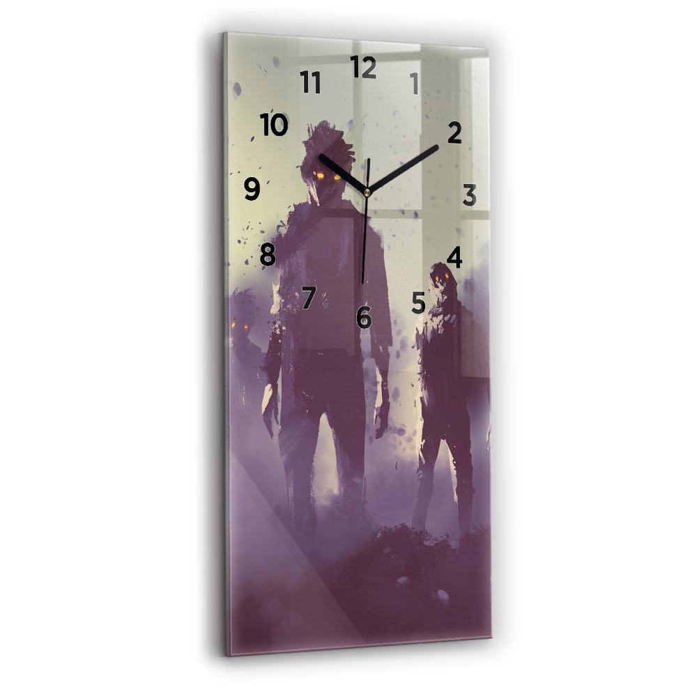 Zegar szklany 30x60 Zombie w nocy – halloween