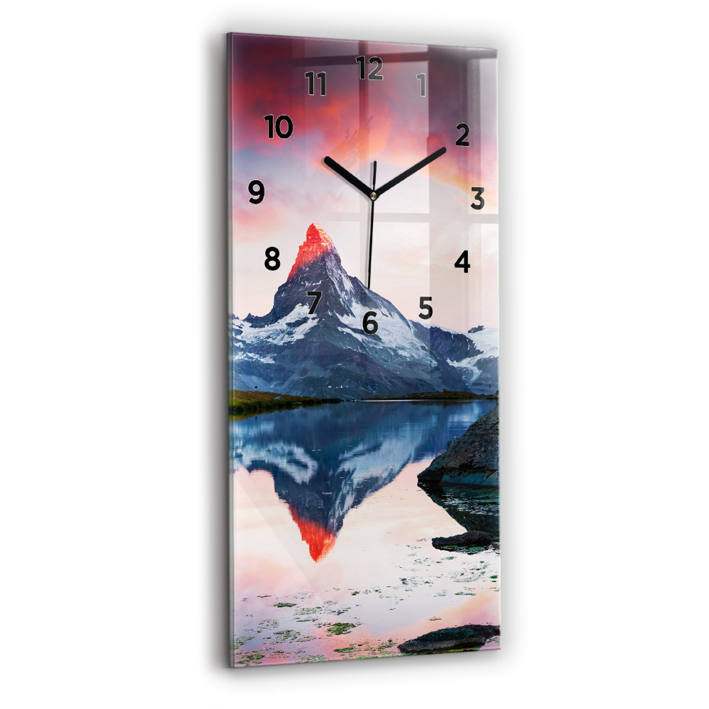 Zegar szklany 30x60 Stellisee Matterhorn jezioro