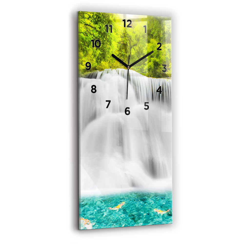 Zegar szklany 30x60 Wodospad w Tajlandii