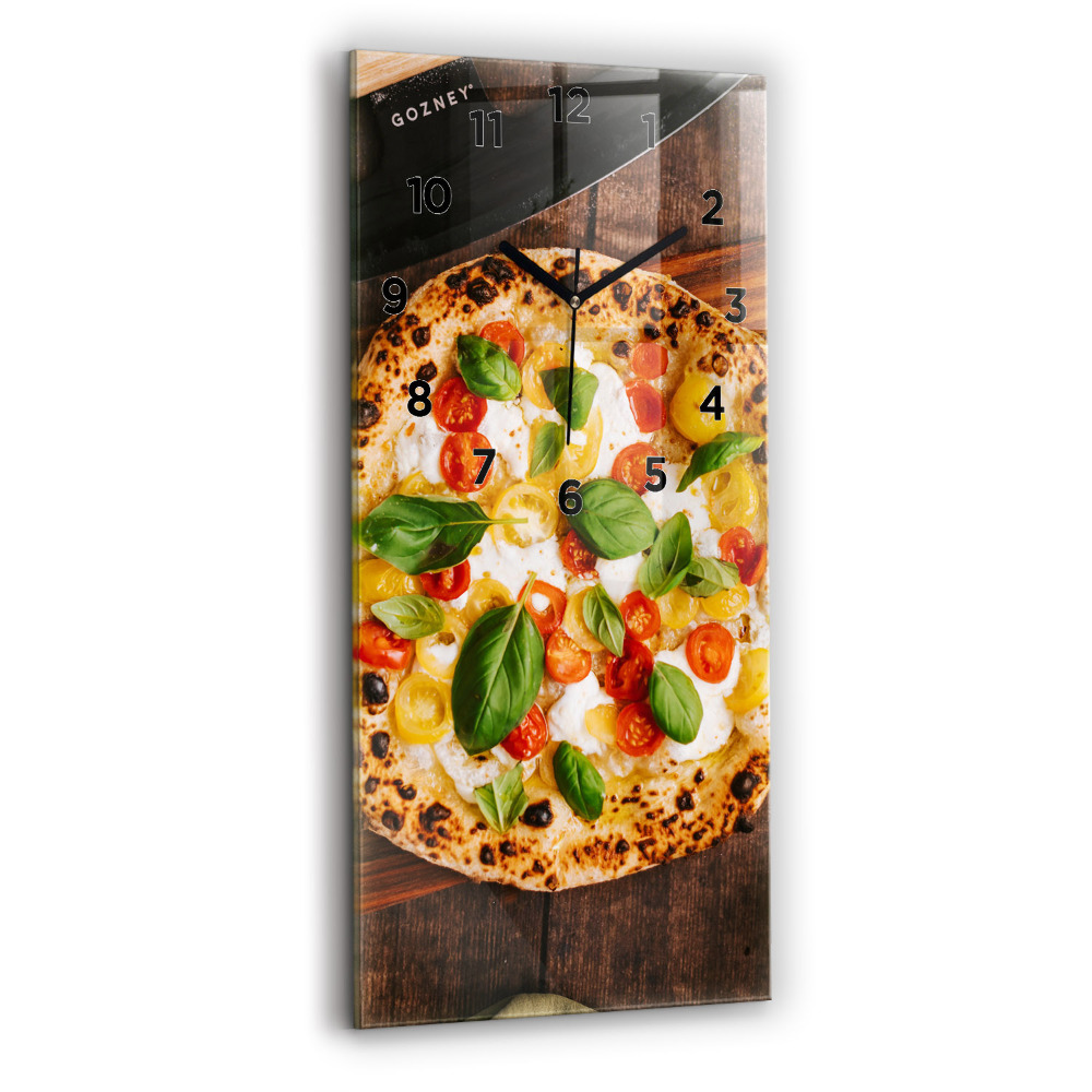 Zegar szklany 30x60 Włoska pizza