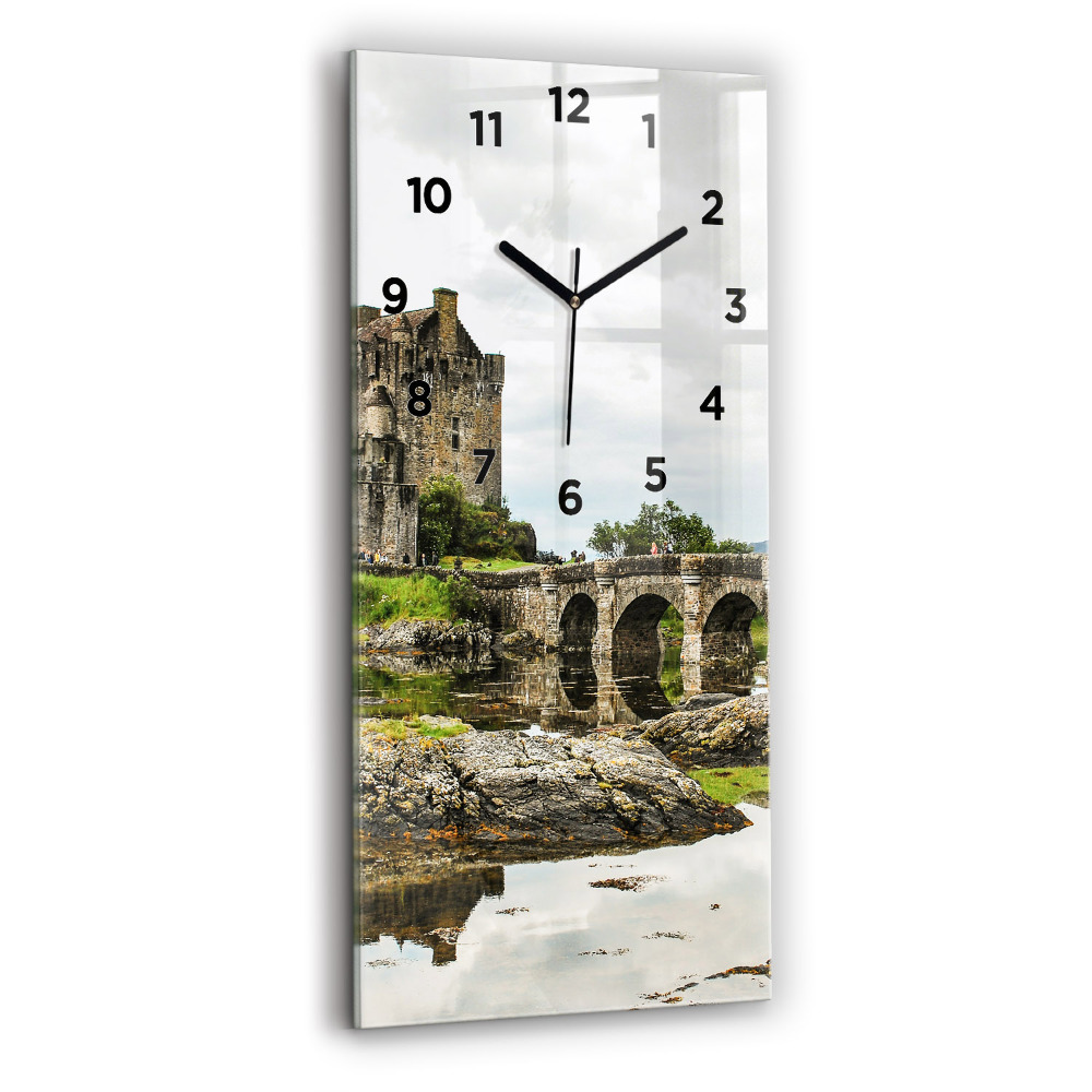 Zegar szklany 30x60 Zamek Eilean Donan Szkocja