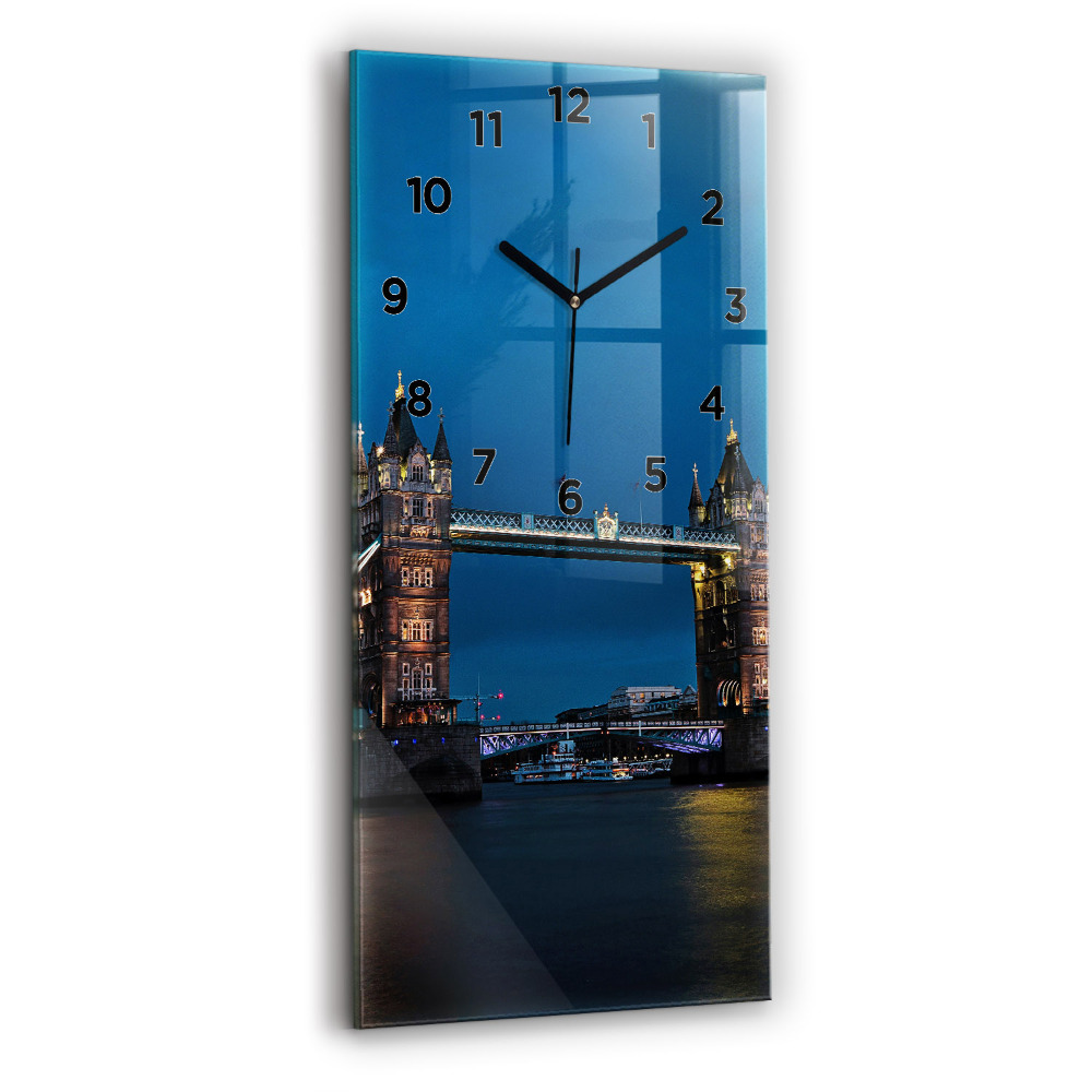 Zegar szklany 30x60 Tower Bridge Londyn nocą