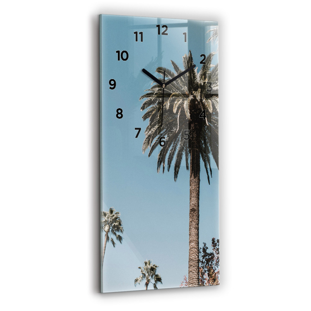 Zegar szklany 30x60 Palmy w Los Angeles