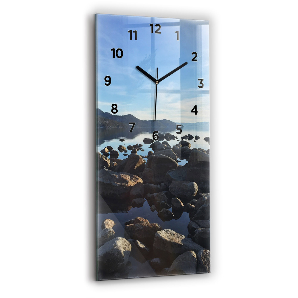 Zegar szklany 30x60 Widok na morze