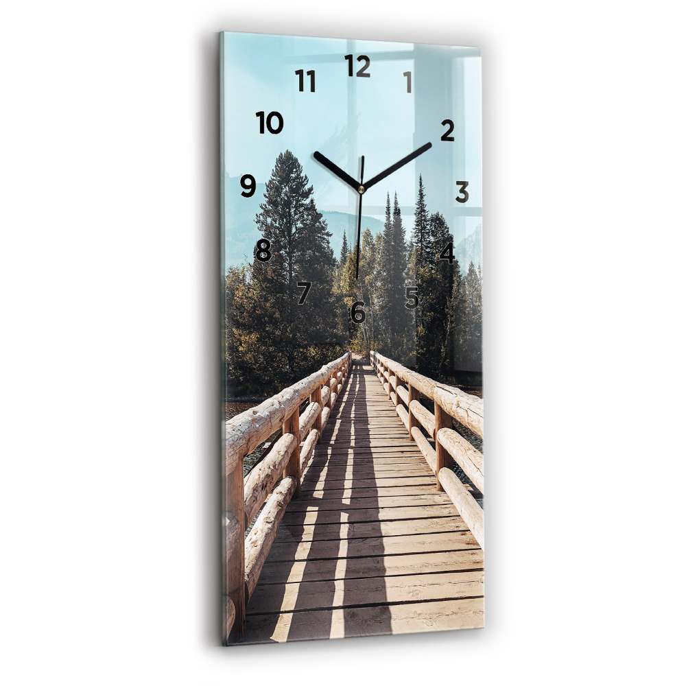 Zegar szklany 30x60 Góry w Yellowstone