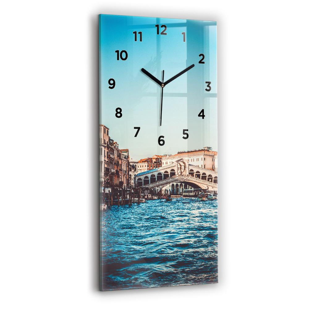 Zegar szklany 30x60 Most Rialto w Wenecji
